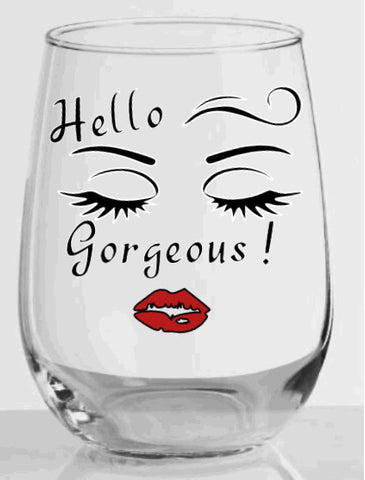 Personalized Stemless Wine Glass