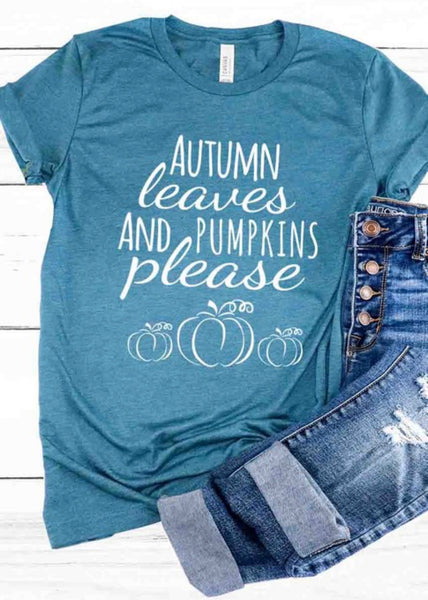 Autumn leaves and pumpkin please