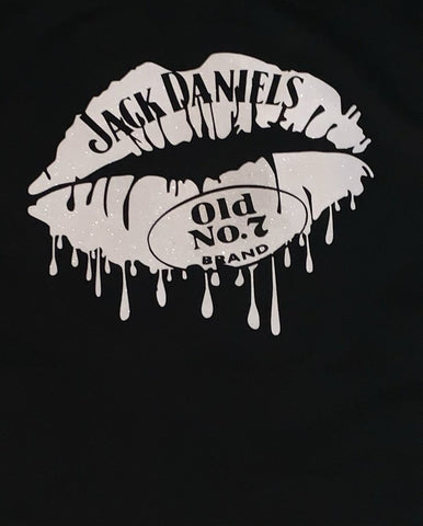 Jack Daniels Lips Racerback Tank